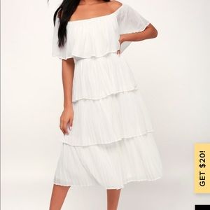 White off shoulder dress